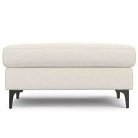 Pouf WyndenHall Lana Mid-Century en tissu Performance