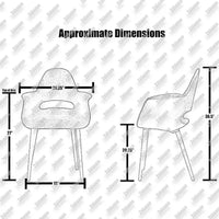 Lot de 2 fauteuils modernes rembourrés en tissu organique avec pieds en bois noyer brun foncé pour salle à manger, bureau ou fauteuil d'appoint