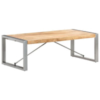 vidaXL Table basse 120x60x40 cm Bois de manguier brut