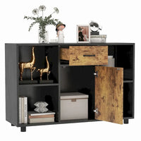 Buffet de ferme Costway, meuble d'appoint, bar à café, classeur, console - 122 x 41 x 80 cm (L x l x H)