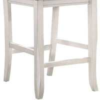 Chaise hauteur comptoir en bois avec dossier incurvé, lot de 2 - 18,5 L x 20,5 l x 40 H