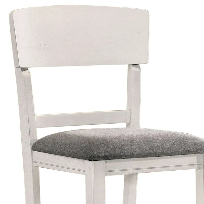 Chaise hauteur comptoir en bois avec dossier incurvé, lot de 2 - 18,5 L x 20,5 l x 40 H