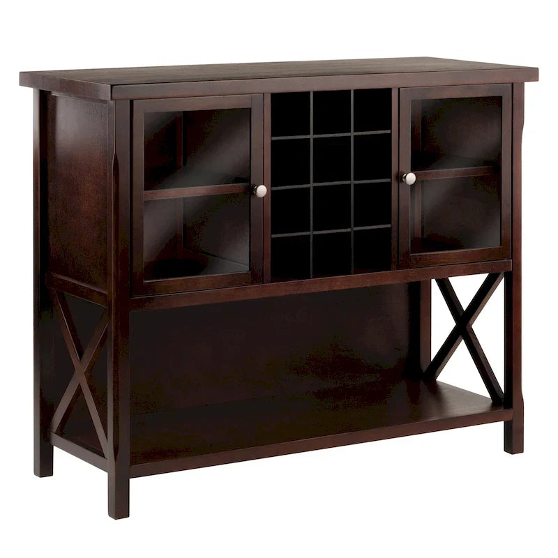 Meuble buffet Xola, cappuccino - 43,8 L x 18 P x 35,9 H