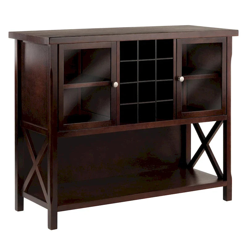 Meuble buffet Xola, cappuccino - 43,8 L x 18 P x 35,9 H