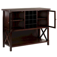 Meuble buffet Xola, cappuccino - 43,8 L x 18 P x 35,9 H