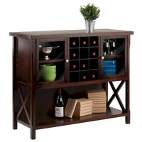 Meuble buffet Xola, cappuccino - 43,8 L x 18 P x 35,9 H