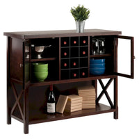 Meuble buffet Xola, cappuccino - 43,8 L x 18 P x 35,9 H