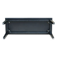 Banc d'entrée d'appoint en bois massif, fini noir - 40 x 14 x 18H pouces