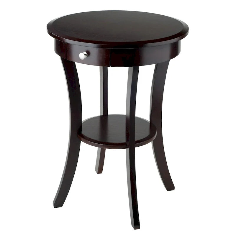 Table d'appoint ronde Sasha, cappuccino - 20L x 20P x 27H
