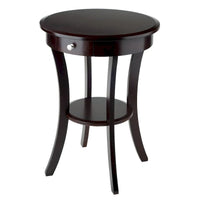 Table d'appoint ronde Sasha, cappuccino - 20L x 20P x 27H