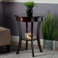 Table d'appoint ronde Sasha, cappuccino - 20L x 20P x 27H