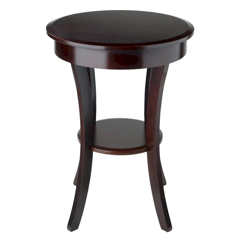 Table d'appoint ronde Sasha, Cappuccino - 20L x 20P x 27H.