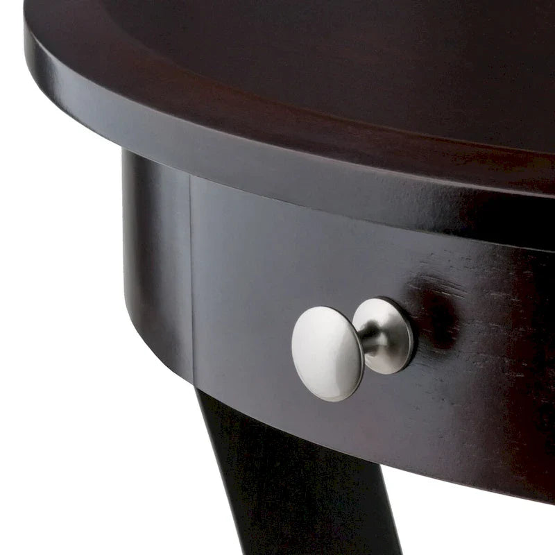 Table d'appoint ronde Sasha, cappuccino - 20L x 20P x 27H