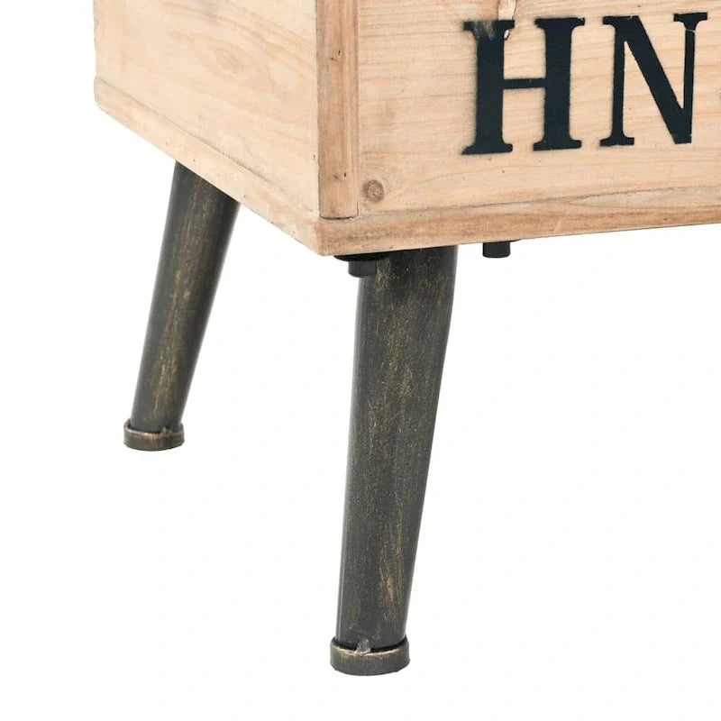 vidaXL Banc de rangement 43,3 Bois de sapin massif - 43,3 x 15,7 x 19,7