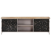 Meuble TV vidaXL 120x30x40 cm Bois de manguier brut