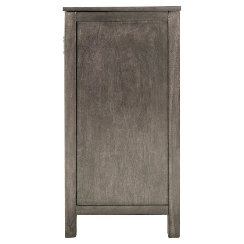 Buffet de salle à manger en bois avec portes et étagère réglable