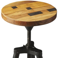 Tabouret de bar pivotant en bois de récupération