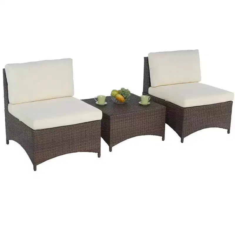 Ensemble bistrot Jiallo Studio Shine Collection avec chaises modulaires sans accoudoirs