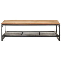 vidaXL Table basse 110x60x35 cm Bois d'acacia massif - 110 x 60 x 35