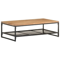 vidaXL Table basse 110x60x35 cm Bois d'acacia massif - 110 x 60 x 35