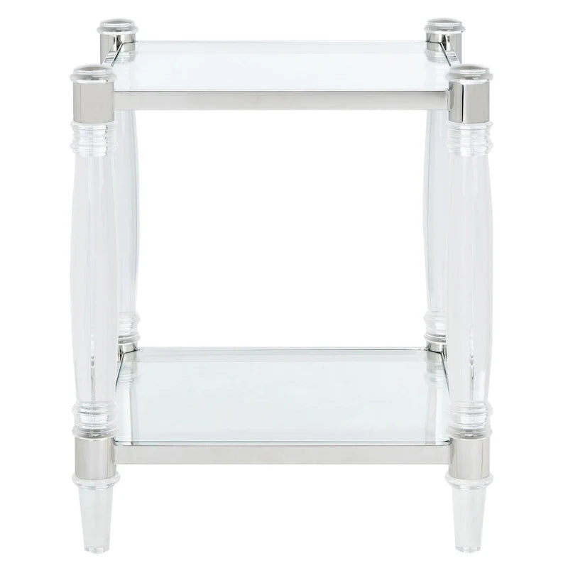 SAFAVIEH Couture Lirie Table d'appoint en acrylique - 20 L x 20 P x 24 H - 20Lx20Px24H