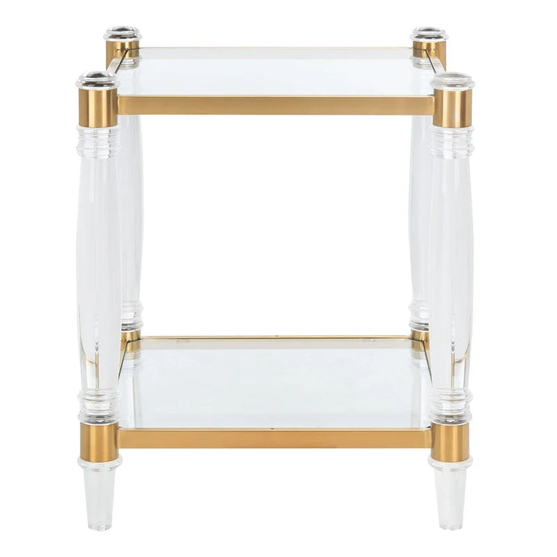 SAFAVIEH Couture Lirie Table d'appoint en acrylique - 20 L x 20 P x 24 H - 20Lx20Px24H