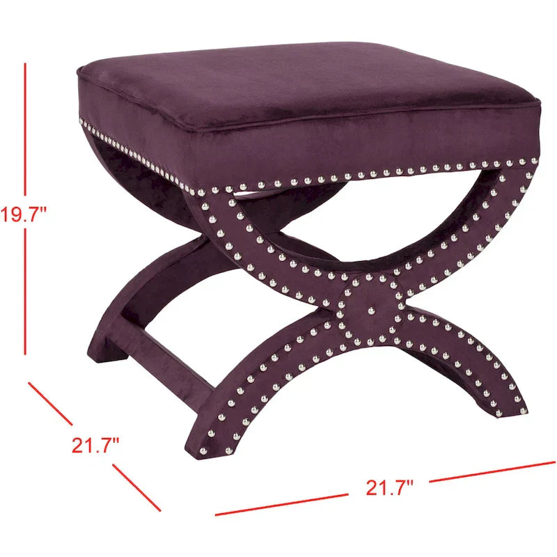 SAFAVIEH Ashanti X-Bench Pouf