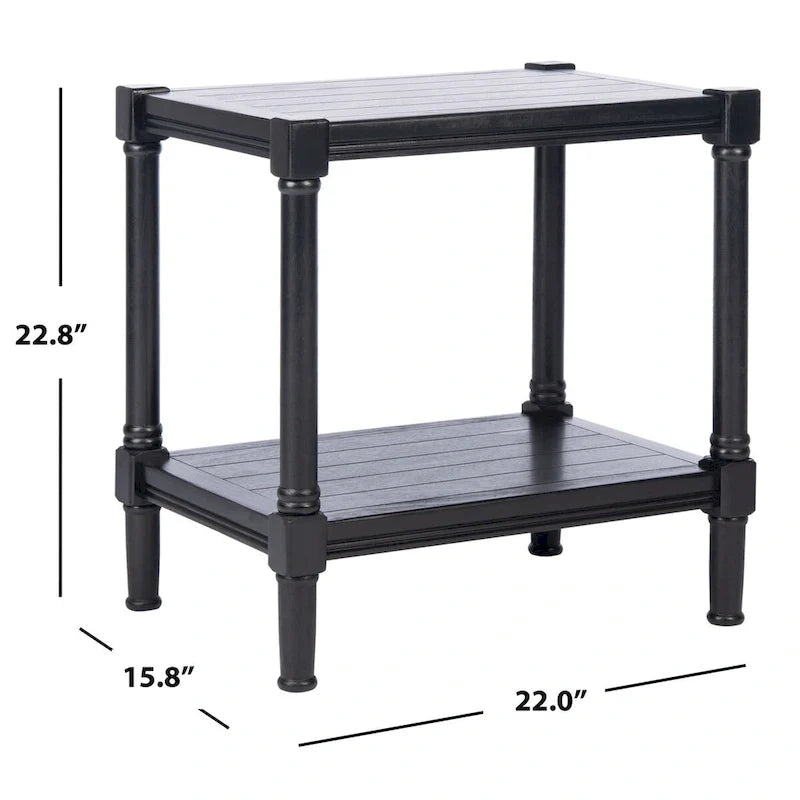 SAFAVIEH Metije Table d'appoint rectangulaire - 22 L x 15,8 P x 22,8 H - 22Lx16Px23H