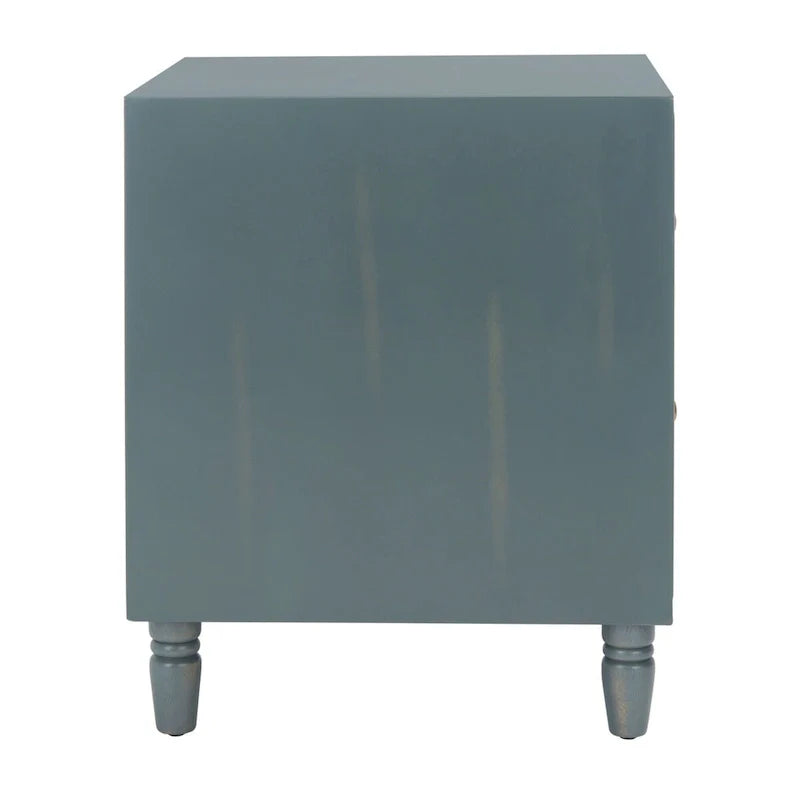 Table de chevet de rangement Dila SAFAVIEH à 2 tiroirs - 22 x 22 x 26 - 22Lx22Px26H