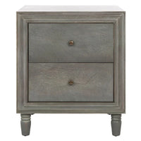 Table de chevet de rangement Dila SAFAVIEH à 2 tiroirs - 22 x 22 x 26 - 22Lx22Px26H
