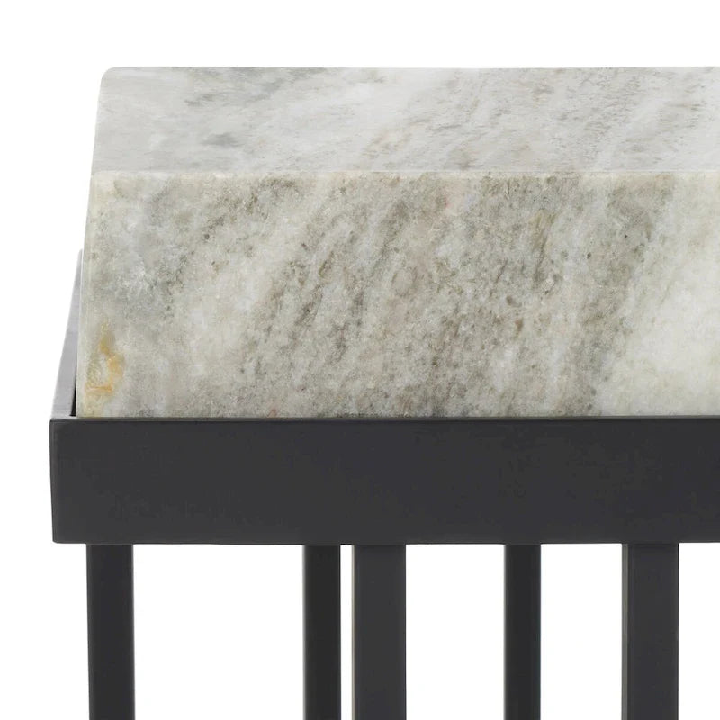 Table d'appoint rectangulaire Mazie SAFAVIEH - 19 L x 13 P x 22 H - 19Lx13Px22H