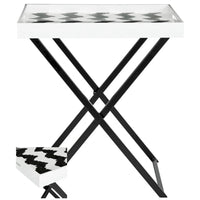 Table de service SAFAVIEH Colombine noir/blanc - 28Lx18Px32H