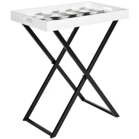 Table de service SAFAVIEH Colombine noir/blanc - 28Lx18Px32H