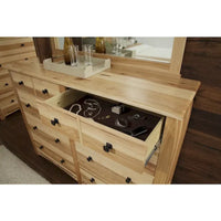 Collection de chambre King en bois massif Simply Solid Emilian, 5 pièces