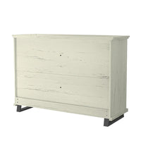 Ensemble de chambre à coucher 3 pièces de style campagnard - 2 tables de chevet et 1 commode