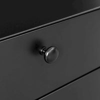 Table de chevet moderne en acier avec 3 tiroirs pour salon et chambre à coucher