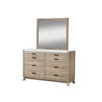 Ensemble de chambre à panneaux Daemon brun clair, 6 pièces