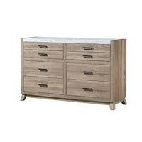 Ensemble de chambre à panneaux Daemon brun clair, 6 pièces