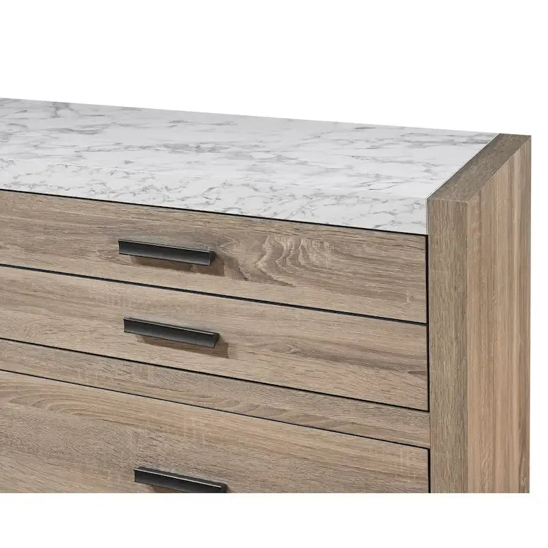Ensemble de chambre à panneaux Daemon brun clair, 6 pièces