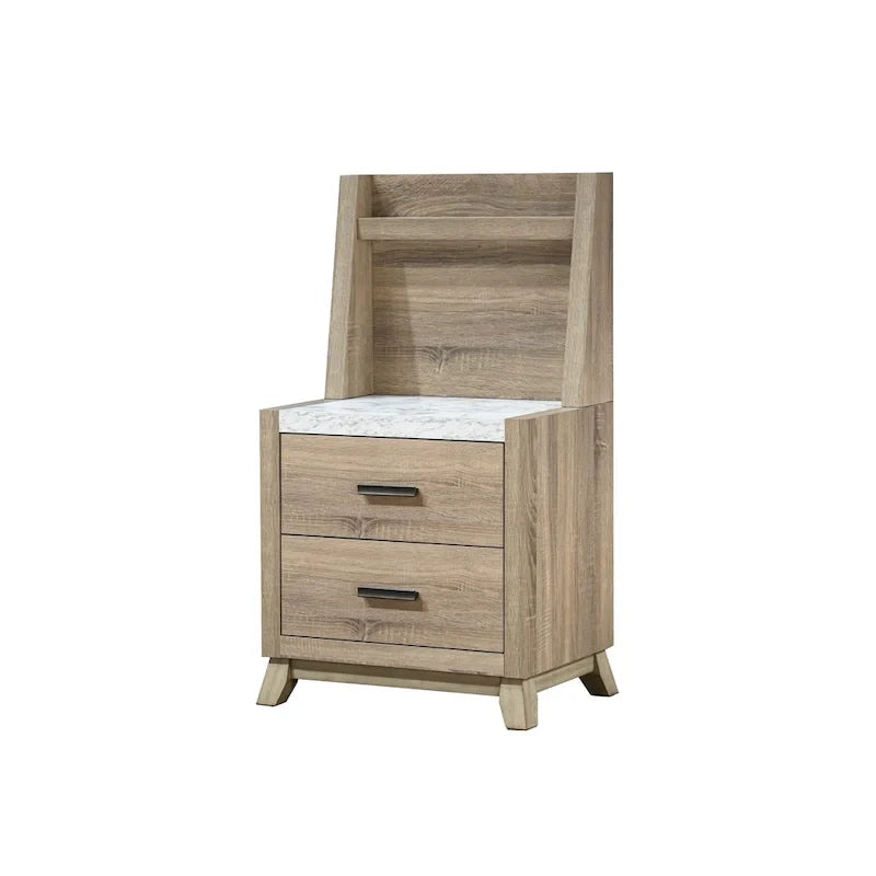 Ensemble de chambre à panneaux Daemon brun clair, 6 pièces