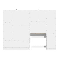 Ensemble de meubles de rangement combinant un espace de travail et une armoire avec une coiffeuse de luxe