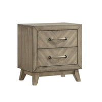 Ensemble de chambre à coucher contemporain Roundhill Furniture Arena en bois : Lit à panneaux, commode, miroir, table de chevet, chiffonnier, gris antique