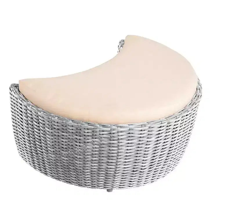 Jiallo Romantic Collection Pouf extérieur en forme de lune des moissons