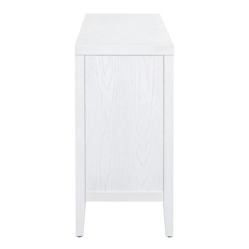 Buffet rétro avec portes et motifs à rainures circulaires - N/A