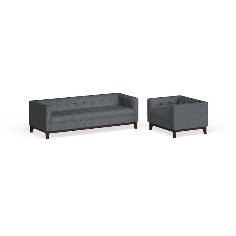 Servir l'ensemble de mobilier de salon 2 pièces capitonné