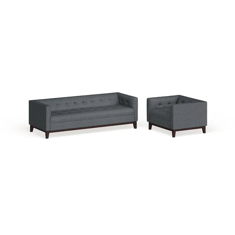 Servir l'ensemble de mobilier de salon 2 pièces capitonné