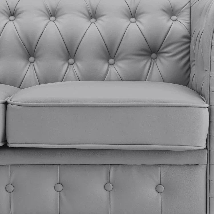Canapé Chesterfield Emery, Confort Luxueux pour Salons Chaleureux, Canapé Moderne du Milieu du Siècle, Élégance & Sérénité, Canapé 3 Places