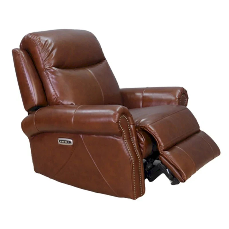Hydeline Royce Fauteuil inclinable en cuir pleine fleur à gravité zéro avec inclinaison électrique et appui-tête