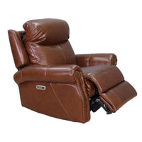 Hydeline Royce Fauteuil inclinable en cuir pleine fleur à gravité zéro avec inclinaison électrique et appui-tête