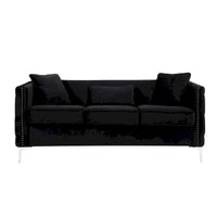 Ensemble Salon en Velours Noir